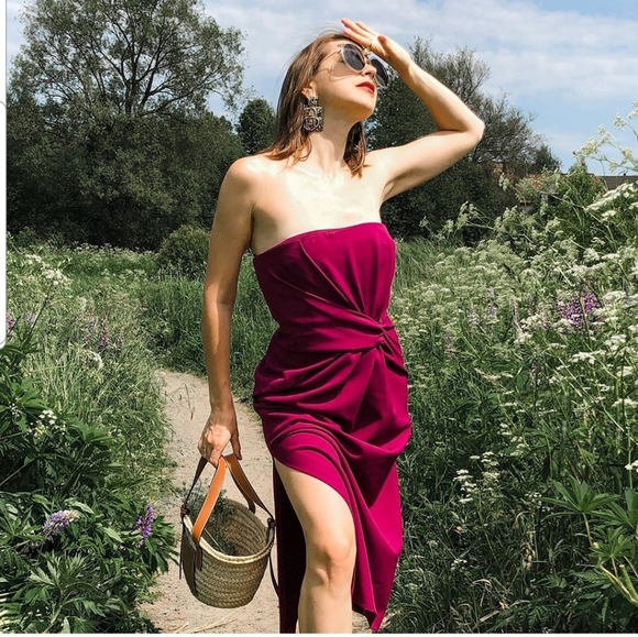 Zara | Dresses | Zara Draped Midi Dress | Poshmark Zara | Dresses | Zara Draped Midi Dress | Poshmark